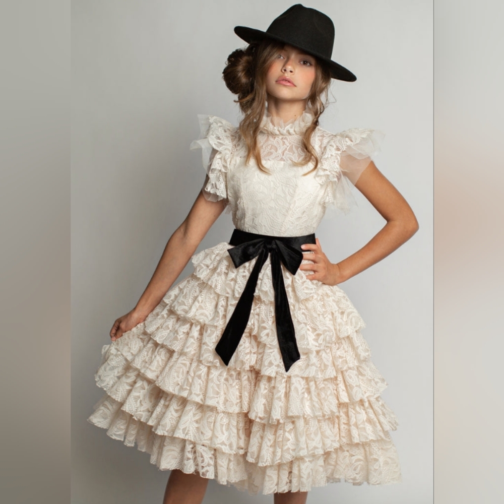 ♥️NWT♥️ JOYFOLIE GIRLS ANOUK VINTAGE PETTICOAT DRESS